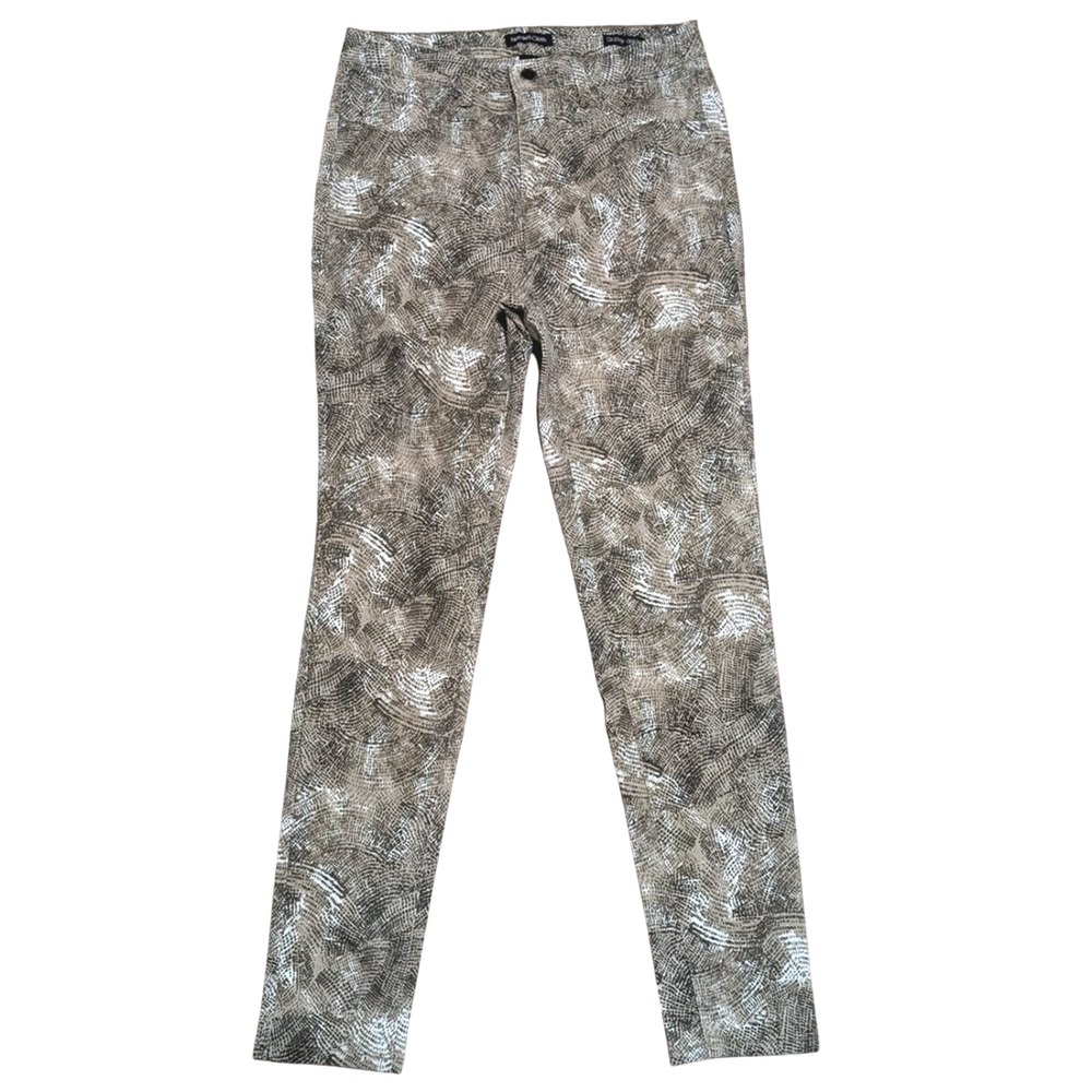 Needle & Cloth  Skinny Ankle‎ Pants Womens 8 Tan Brown Print Stretchy Comfy